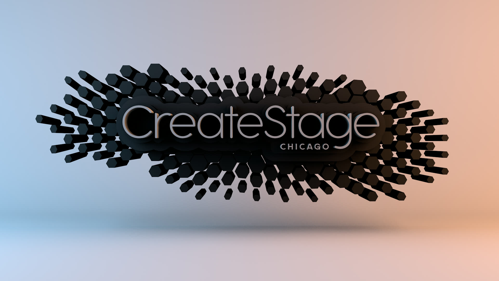 CreateStage gold mark — still frame from the idle-loop animation